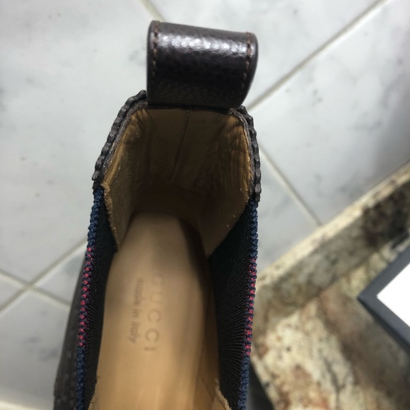 Gucci Leather Boots with Web - Picture 8 of 11